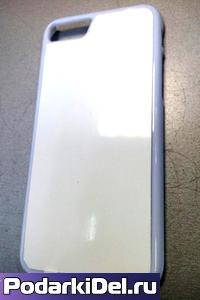 Чехол пластиковый IPhone 7 белый (вставка под сублимацию)