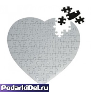Пазл магнитный для сублимации "СЕРДЦЕ" 76 элементов Пазл магнитный для сублимации "СЕРДЦЕ" 76 элементов