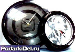 Часы пластиковые круг d-285мм (вставка 243,5мм) 6цветов