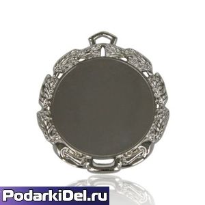 Медаль M732 "серебро" 65мм (+вкладыш 48мм) без ленты Медаль M732 "серебро" 65мм (+вкладыш 48мм) без ленты