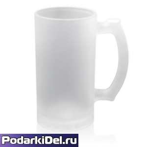 Кружка ПИВНАЯ стеклянная матовая Кружка ПИВНАЯ стеклянная матовая