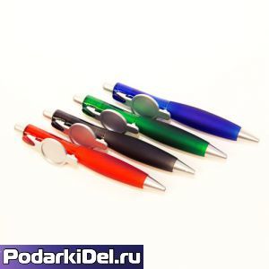 Ручка шариковая с кольцом "ЧЕРНАЯ" под сублимацию 