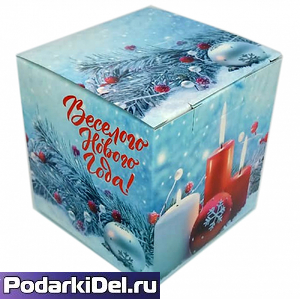 Коробка подарочная для КРУЖКИ "С Новым годом"