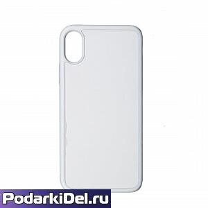 Чехол силиконовый IPhone X/XS белый (вставка под сублимацию) Чехол силиконовый IPhone X/XS белый (вставка под сублимацию)