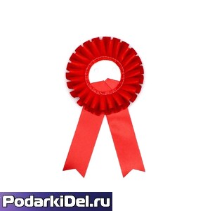 Розетка под значок 2 ХВОСТА (красный) D90мм Розетка под значок 2 ХВОСТА (красный) D90мм
