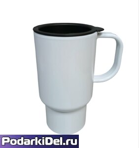 Кружка пластиковая БЕЛАЯ (автомобильная)