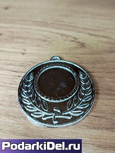 Медаль M002 "серебро" 50мм (без вкладыша 25мм) без ленты Медаль M002 "серебро" 50мм (без вкладыша 25мм) без ленты