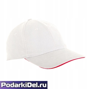 Бейсболка белая х/б (кант) Бейсболка белая х/б (кант)