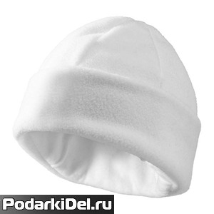 Шапка из флиса для сублимации, белая Шапка из флиса для сублимации, белая