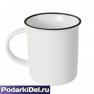 Кружка белая с ЧЕРНЫМ КАНТОМ Кружка белая с ЧЕРНЫМ КАНТОМ
