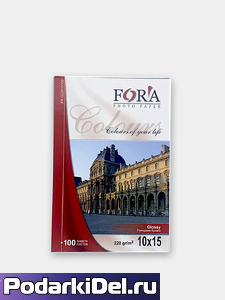 Бумага FORA  10*15 /100л./ 220г (глянц.)