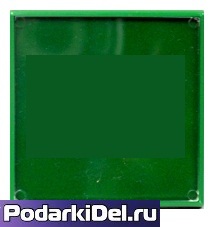 Фотомагнит КВАДРАТ (зеленый) 65х65мм