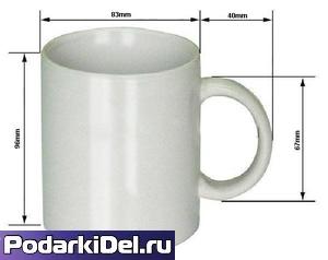 Кружка белая СТАНДАРТ 330мл. 