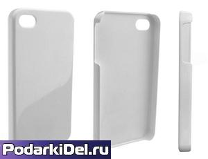 Чехол пластиковый "белый" (глянец) для IPhone 5/5S (для вакуумной машины)
