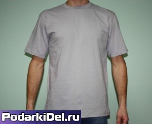 Футболка мужская (СЕРЫЙ) 155-160г/м2 размерный ряд 44-52 на выбор (Узбекистан)