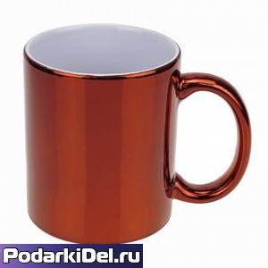 Кружка красная зеркальная Кружка красная зеркальная