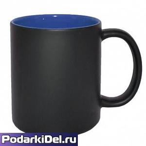 Кружка ХАМЕЛЕОН (матовая чёрная, внутри ТЕМНО-СИНЯЯ) Кружка ХАМЕЛЕОН (матовая чёрная, внутри ТЕМНО-СИНЯЯ)