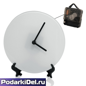 Часы стеклянные d-18см 
