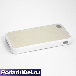 Чехол силиконовый "белый" для IPhone 4/4S 