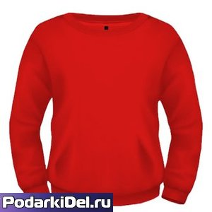 Свитшот унисекс КРАСНЫЙ х/б Свитшот унисекс КРАСНЫЙ х/б