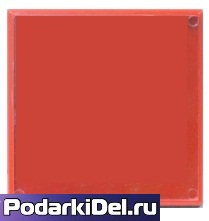 Фотомагнит КВАДРАТ (красный) 65х65мм