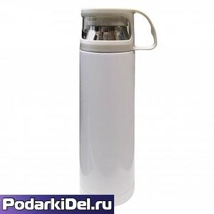 Термос  металлический с КРУЖКОЙ 500мл