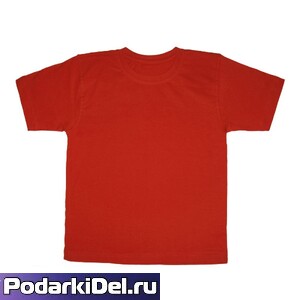 Футболка ДЕТСКАЯ (КРАСНАЯ) 150-155г/м2 размерный ряд 30-40 на выбор (Узбекистан)