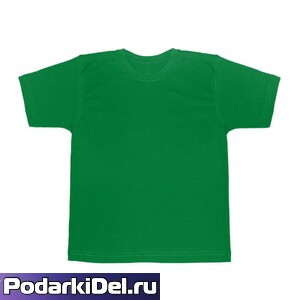 Футболка ДЕТСКАЯ (ЗЕЛЕНАЯ) 150-155г/м2 размерный ряд 30-40 на выбор (Узбекистан)