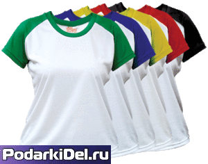 Футболка 1сл. жен. 48р.(L) СИНИЕ рукава, V-горло