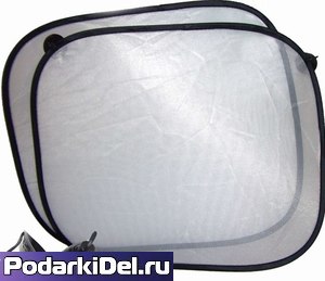 Шторки автомобильные от солнца (44х38см) комплект 2шт. 