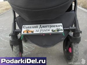 Номер для детской коляски (27см*10см)