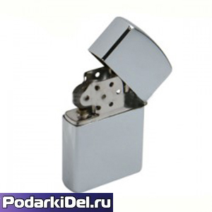 Зажигалка бензиновая глянцевая (СЕРЕБРО) без футляра Зажигалка бензиновая глянцевая (СЕРЕБРО) без футляра