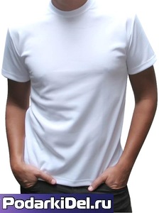 Футболка 2-х сл. МУЖСКАЯ 42р-64р. (XS-8XL) БЕЛАЯ  